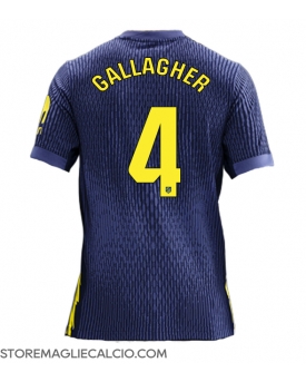 Atletico Madrid Conor Gallagher #4 Maglia Gara Trasferta Repliche 2025-26